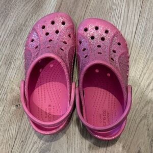 CROCS Kids Pink Sparkle Sandals